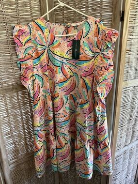 Going Bananas Multi Everly Dress by Michelle McDowell